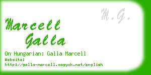 marcell galla business card